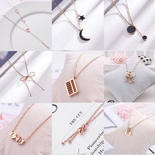 Load image into Gallery viewer, Women&#39;s necklaces, pendants, collars, 2020 fashion jewelry, rose gold  pendants, women&#39;s gifts, holiday gifts
