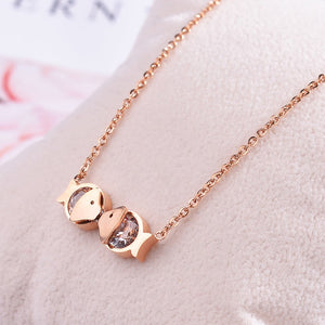 Women's necklaces, pendants, collars, 2020 fashion jewelry, rose gold  pendants, women's gifts, holiday gifts